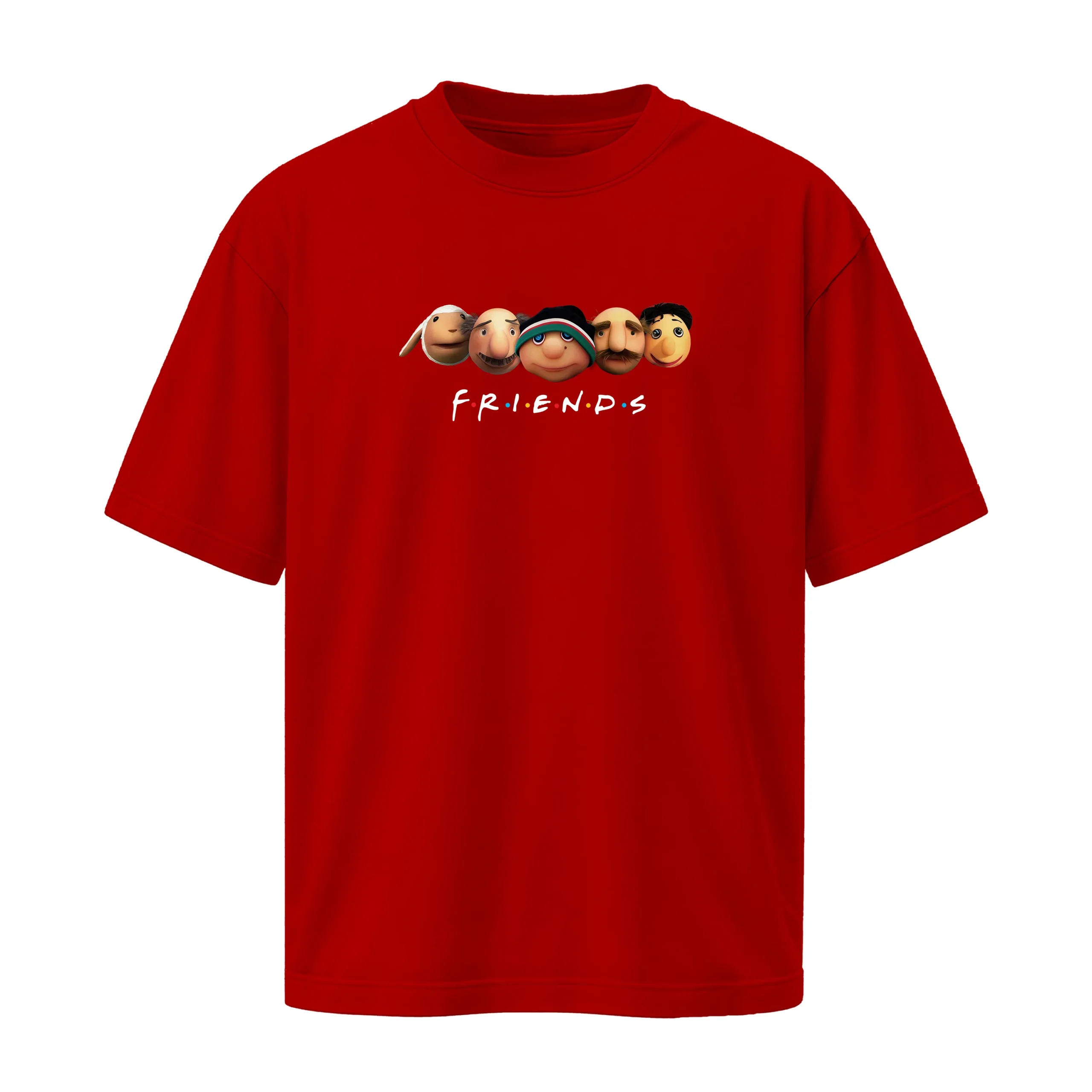 friends-cotton-red-tshirt