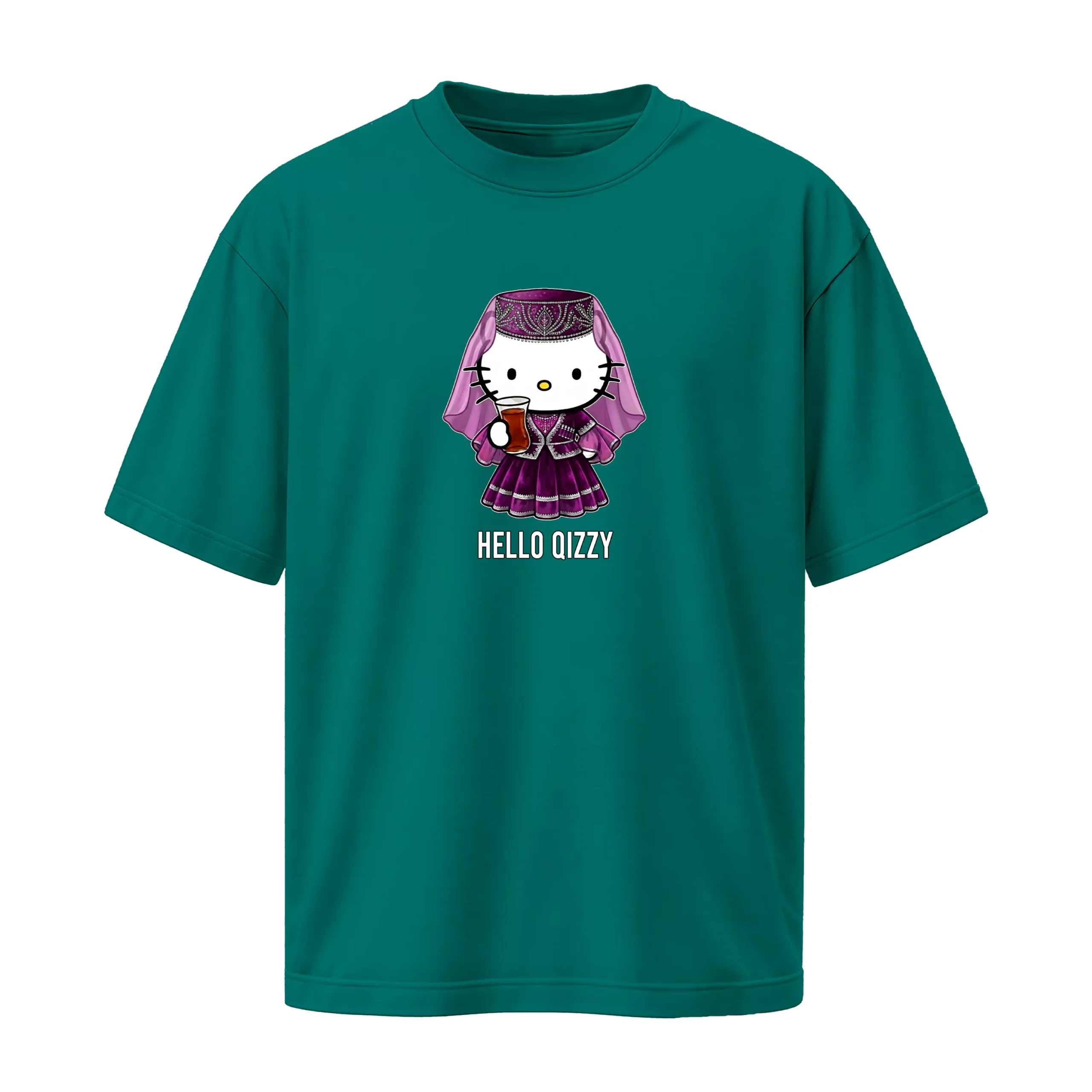 hello-qizzy-cotton-teal-tshirt