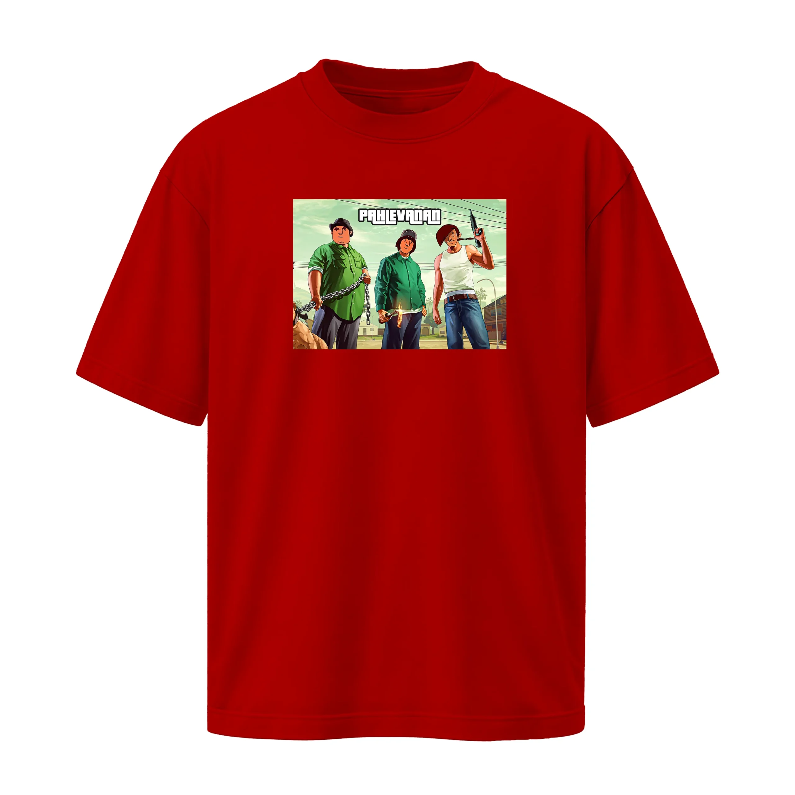pahlevanan-cotton-red-tshirt